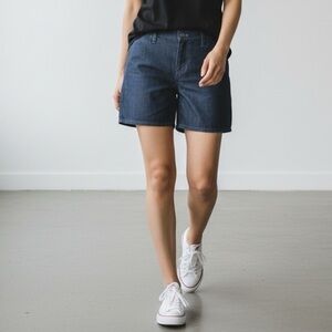 Habitual Bamboo Cotton Blend Mid Rise Dark Wash Jean Shorts Size 26